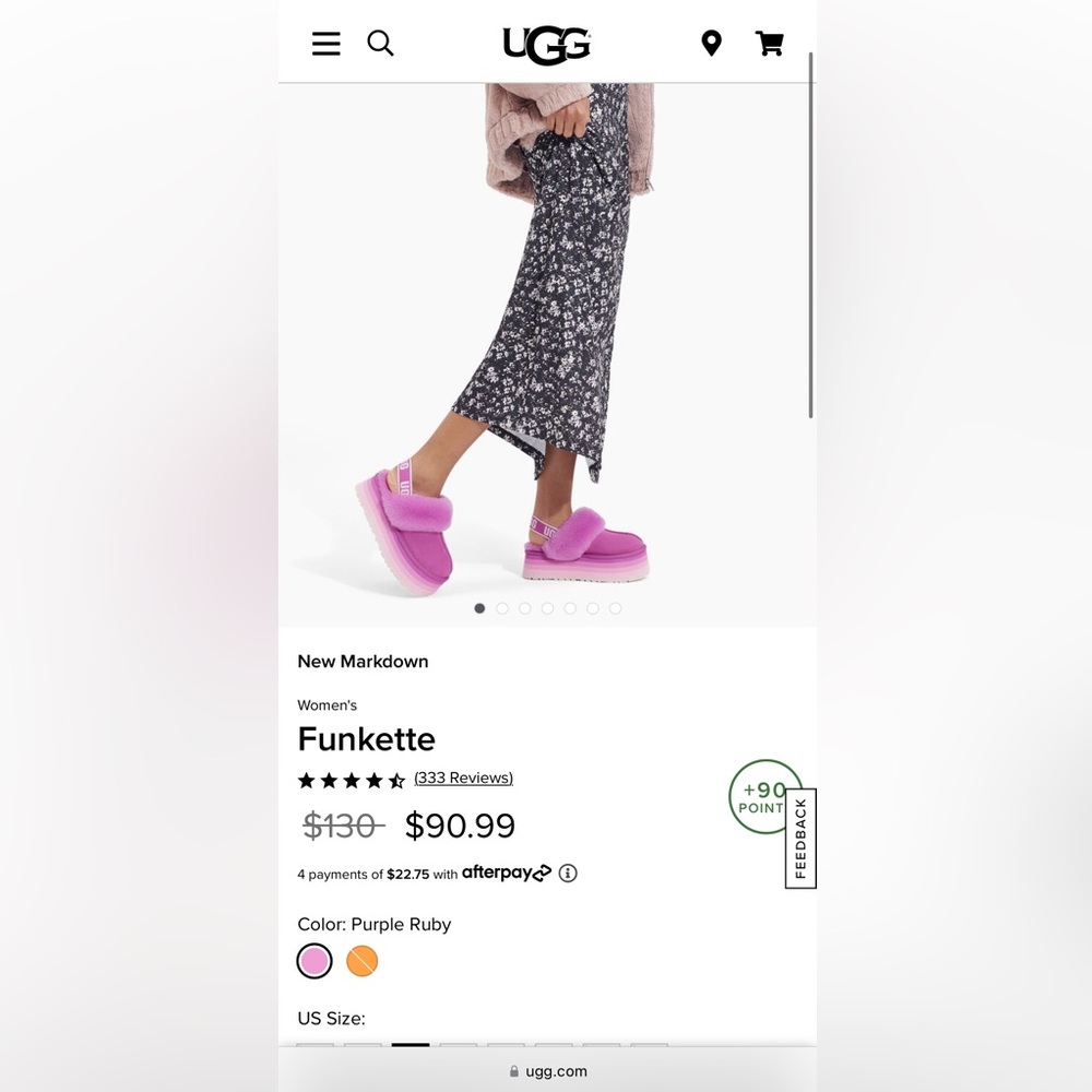 ❌SOLD OUT❌🌸💓New with tags 🌸💓 Ugg Women's
Funkette size 10 - Picture 2 of 15